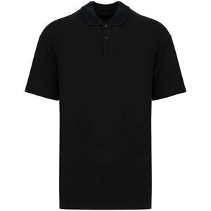 Native Spirit Mens Pique Drop Polo Shirt / Black